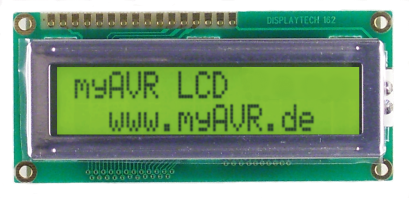 LCD module for text output, 2x16 char, 5 V 