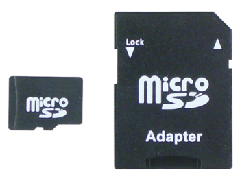 microSD-card 2GB with adapter and case
