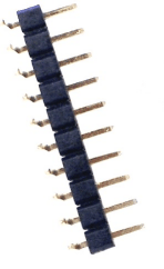 Multi-pin connector 10pole, grid dim. 2,54