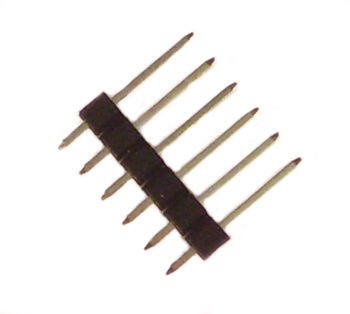 Multi-pin connector 6pole, single-row