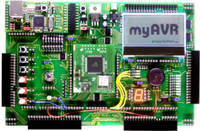Grafik-LCD auf dem myAVR Board MK3